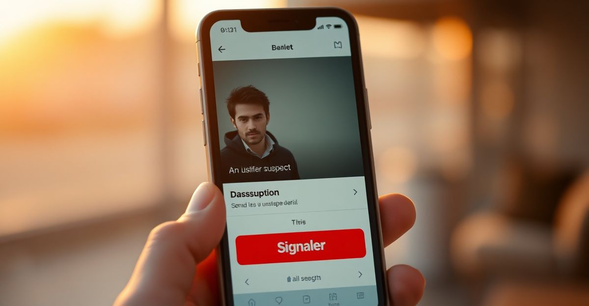 Les étapes pour signaler un profil sur LivU